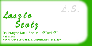 laszlo stolz business card